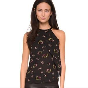 A.L.C. Iggy floral silk halter top 0 MSRP $225